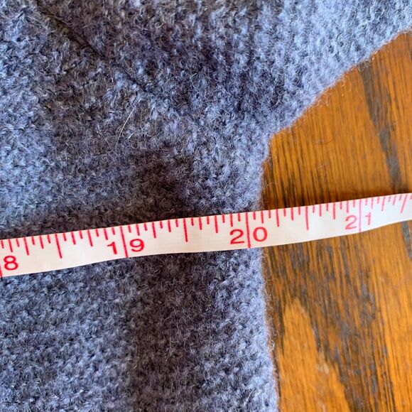 Wool & Alpaca Blend Blue Sweater Colorful Buttons Made in Italy NWT Cozy Artsy - Picture 5 of 6